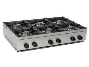 Parry 6 Burner LPG Hob AG6HP - islandcatering