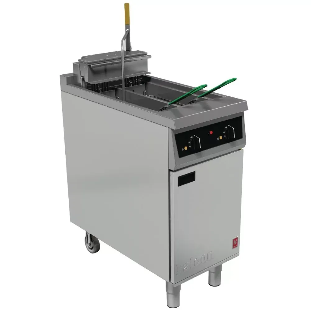 Falcon 400 Series Twin Tank Twin Basket Free Standing Electric Fryer E421F - islandcatering