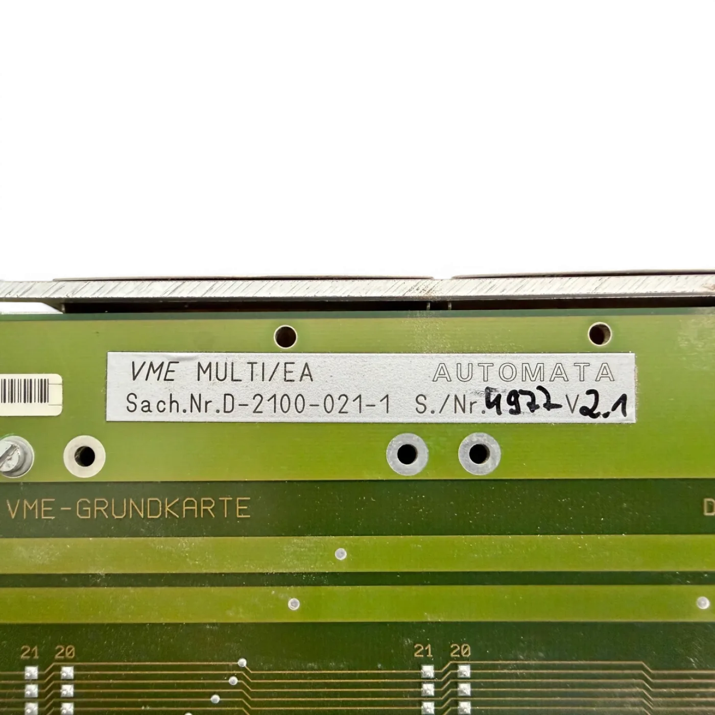 HOMAG AUTOMATA MULTI-E/A VME-GRUNDKARTE Art.-Nr. 4-086-05-0368 mit SERCOS Master Modul ASIC V3.1 für HOMAG BAZ BOF 32 41 - 6