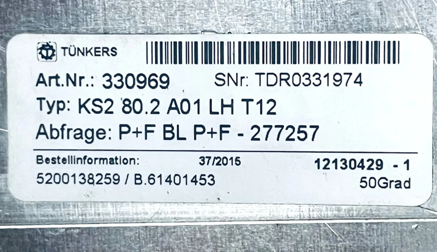Tünkers Spanner KS 80.2 A03 LHT12 330969 - 6