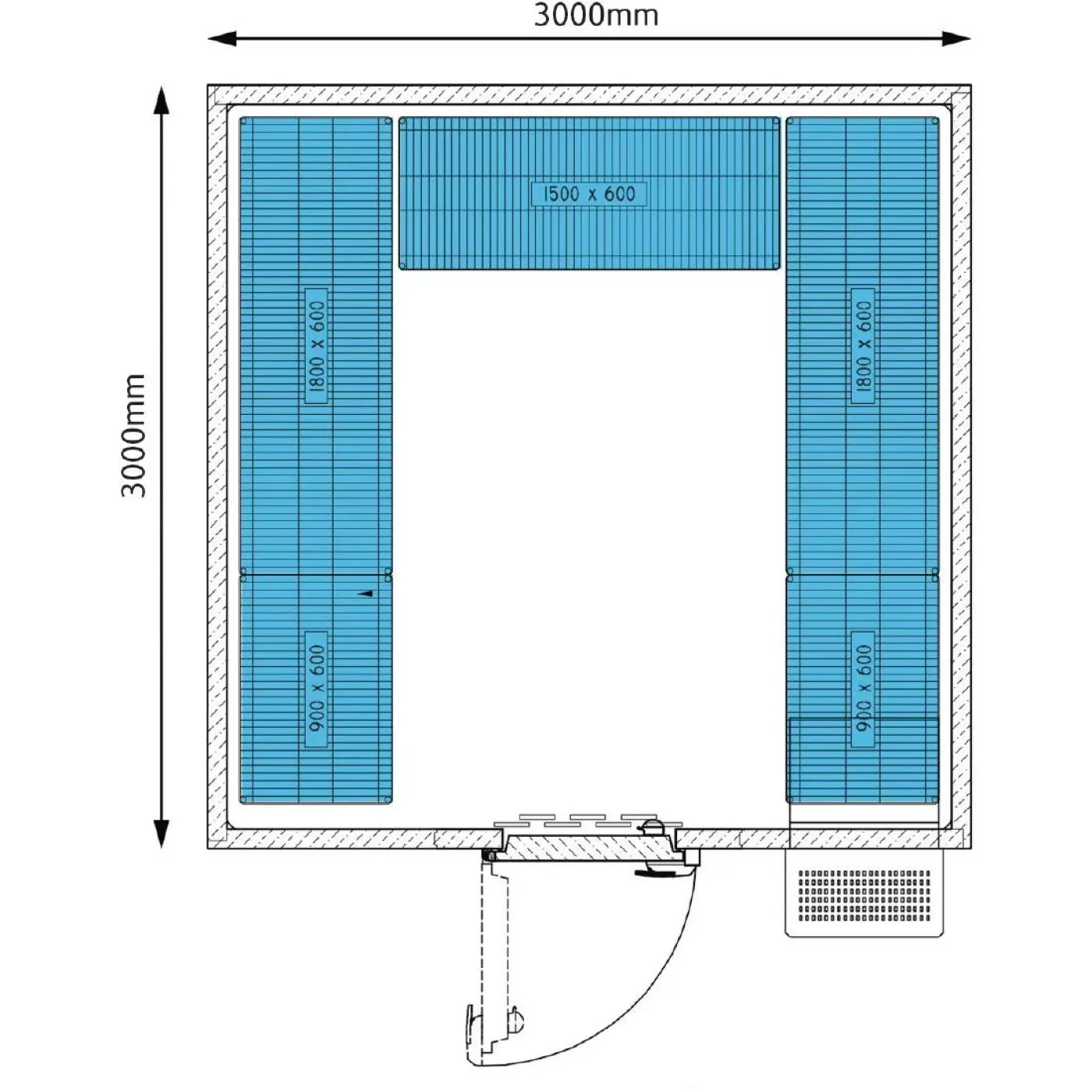Foster Advantage Walk In Freezer Integral ADV3030 LT INT - islandcatering - 4