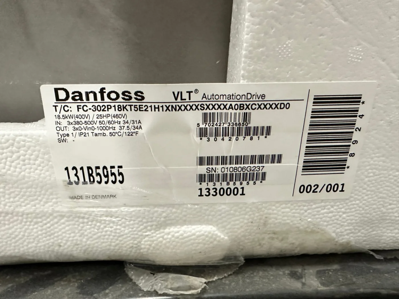 Danfoss Frequenzumrichter VLT® AutomationDrive FC-302 - 5