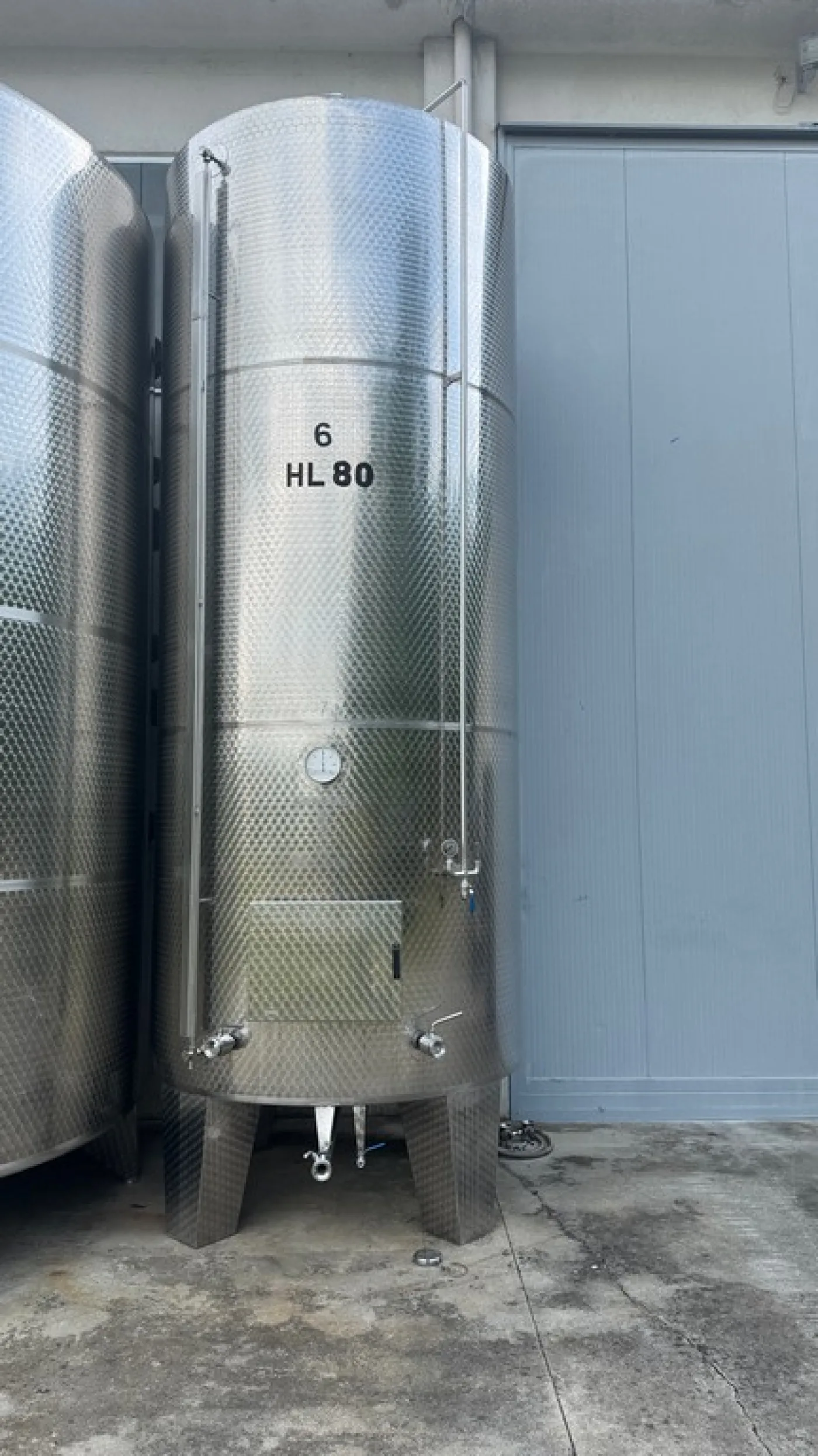 STAINLESS STEEL TANK 8.000 LITERS (80 HL), STORAGE MODEL TOTALLY INSULATED, PRESSURE ROUNDED BOTTOMS, SECOND HAND EQUIPMENT - 4