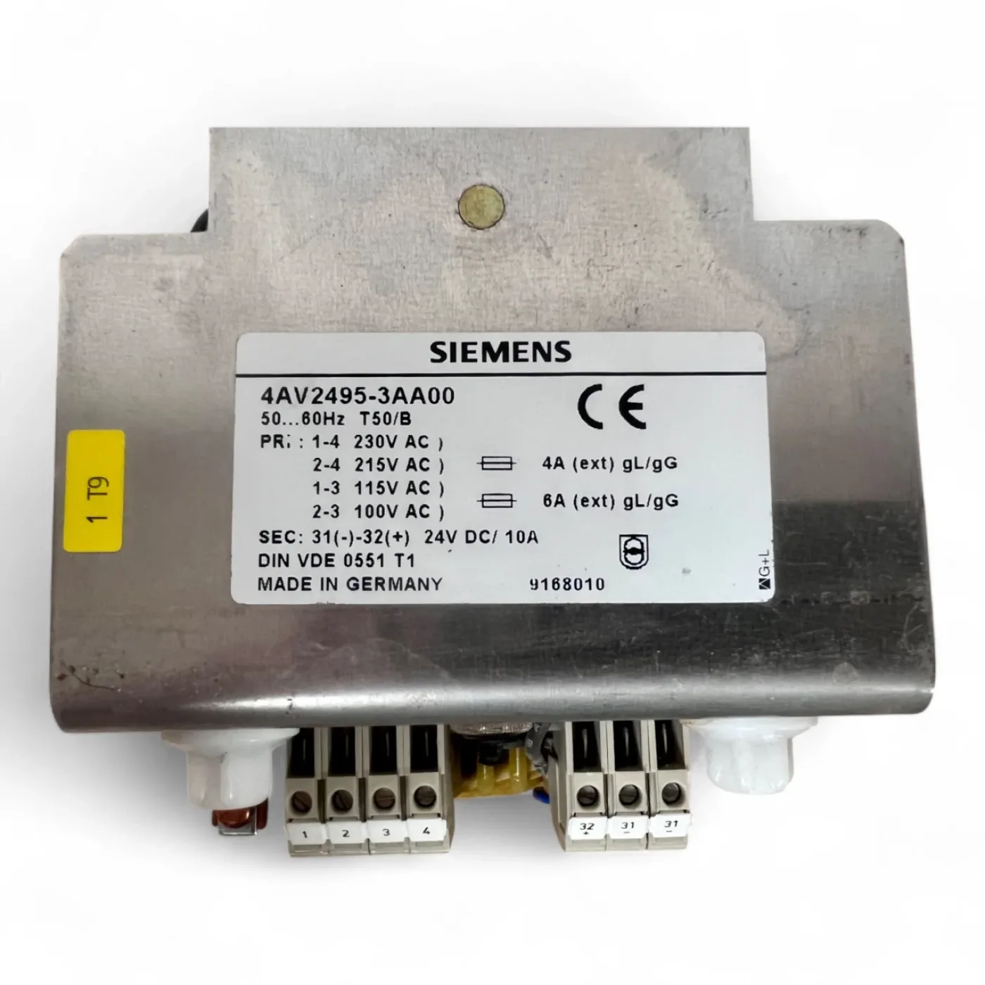 SIEMENS Stromversorgung 4AV2495-3AA00 24VDC 10A Transformator Power Supply - 6