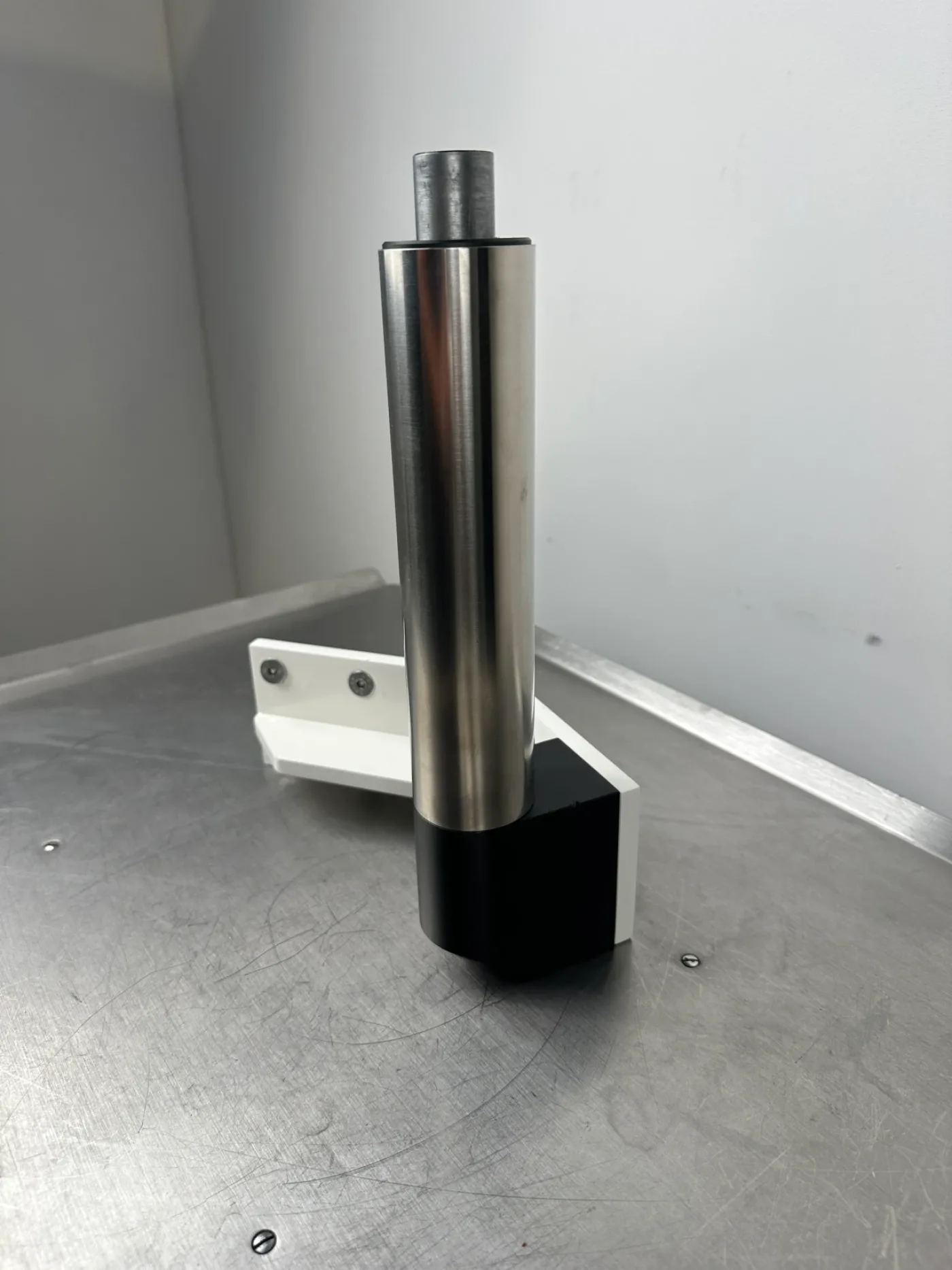 Kolposkophalterung / Geräteaufnahme für Gynäkologiestuhl Edelstahl 20cm - 2