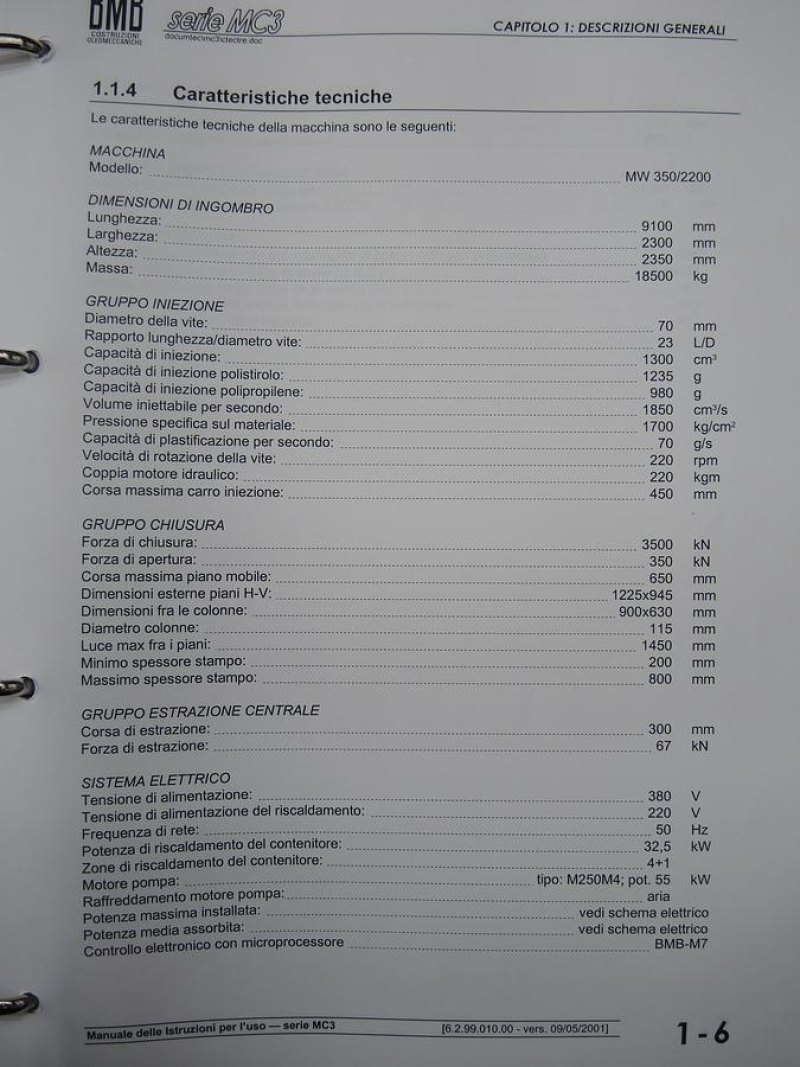 2001 BMB MC 350 IN0113