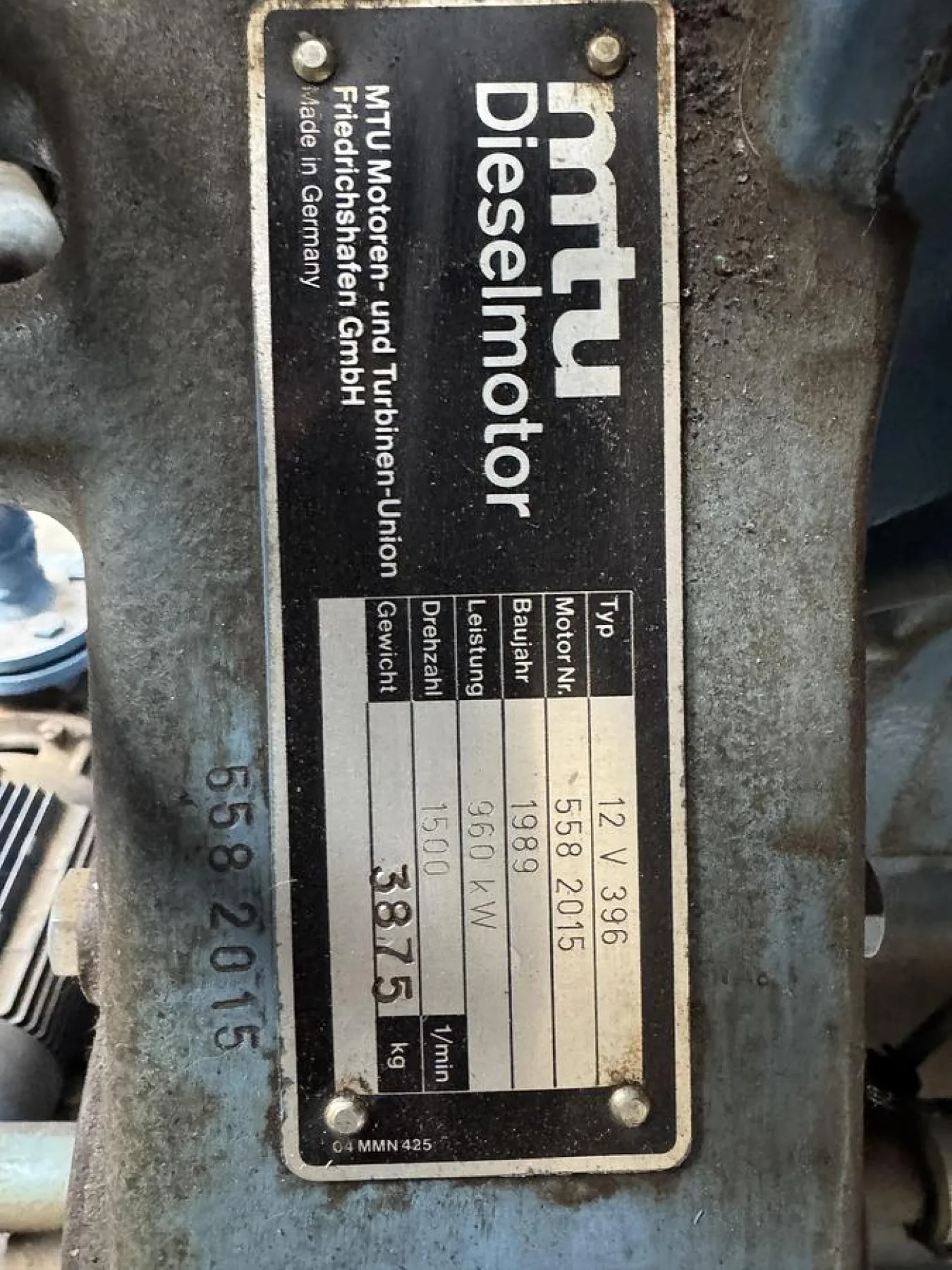 MTU 12V396 TB33 - 5
