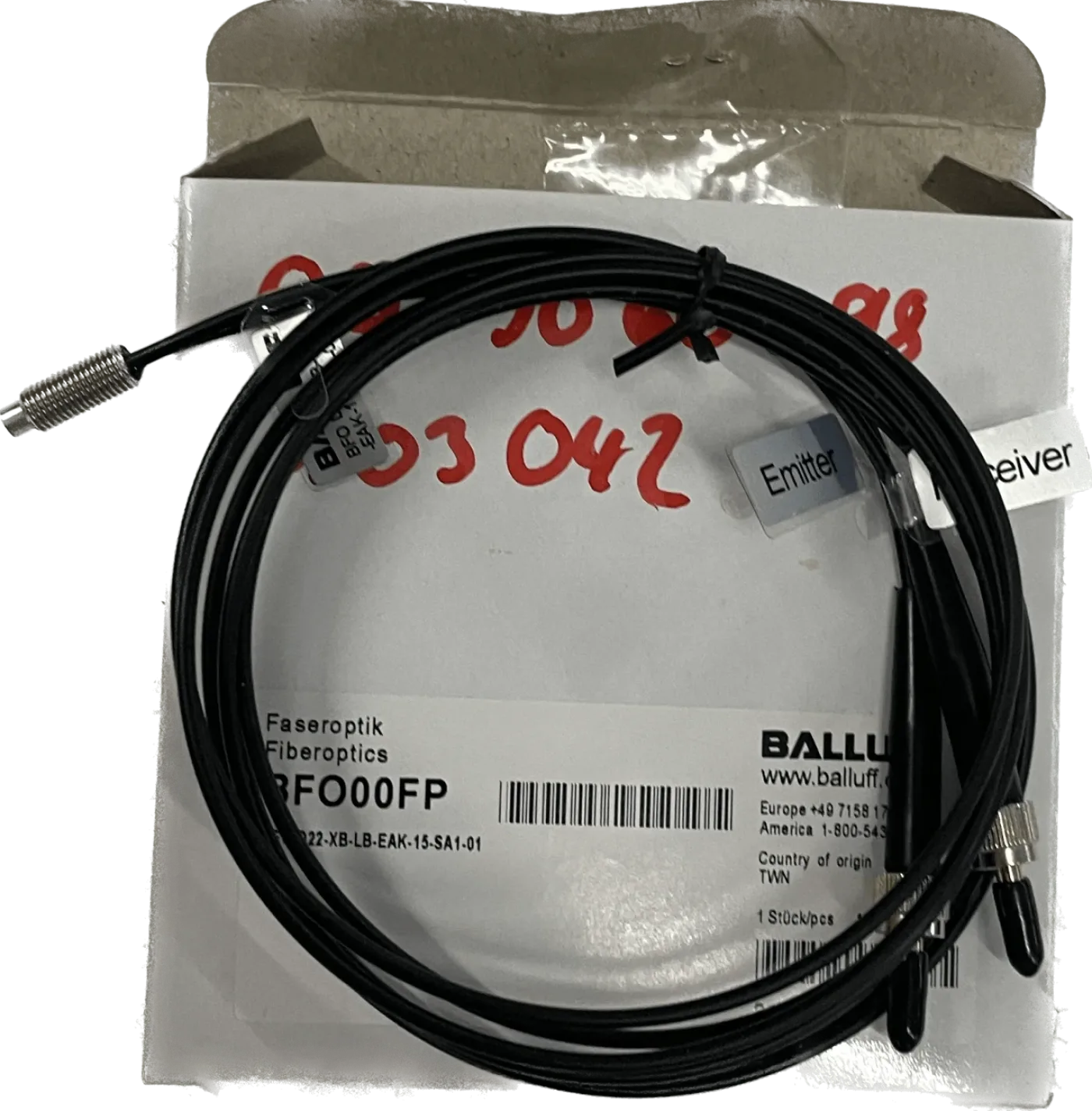 BALLUFF Kunststoff- und Glasfasern für Faserbasisgeräte BFO D22-XB-LB-EAK-15-SA1-01 - 1