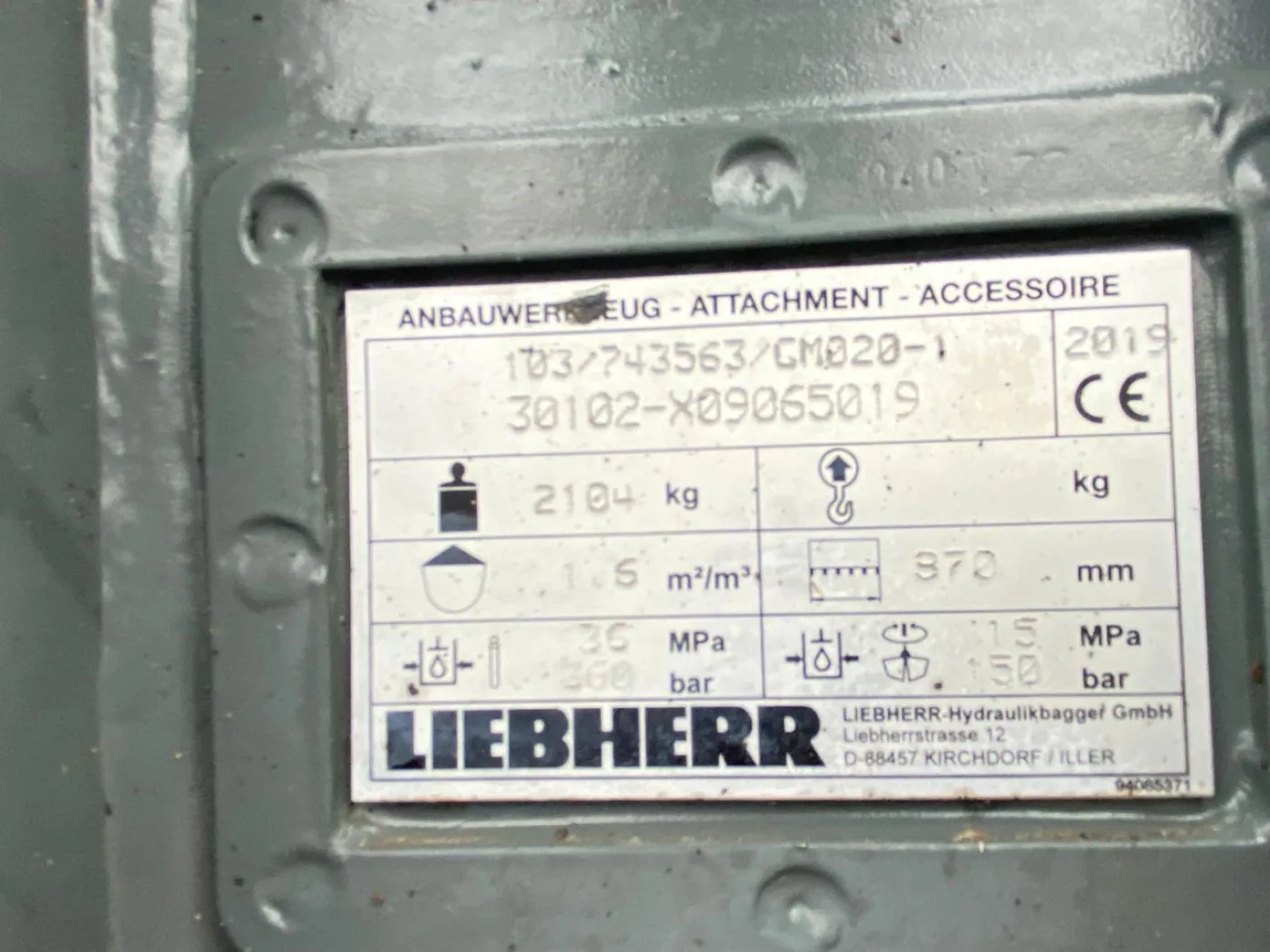 Liebherr GM020- 1 - 2