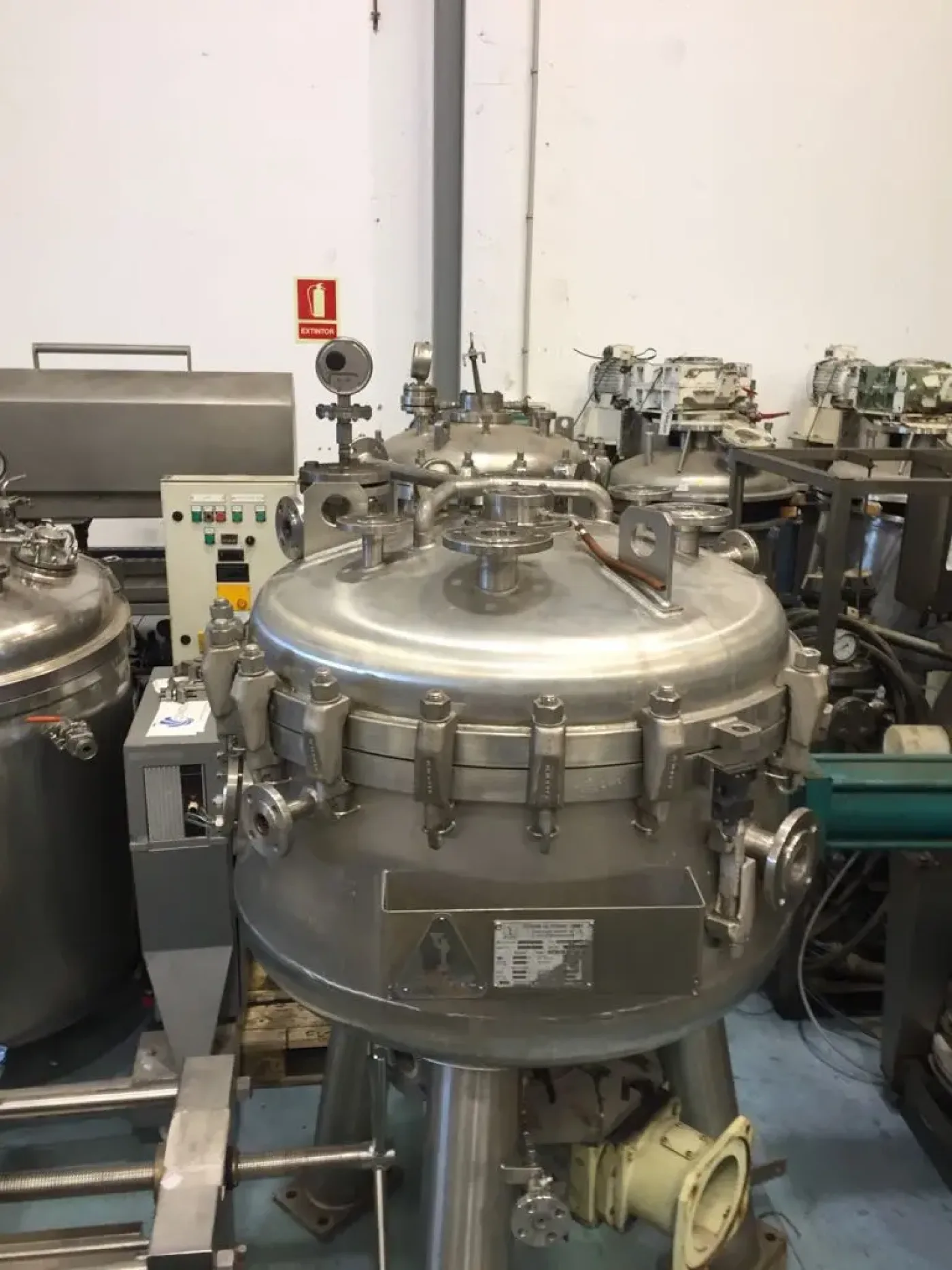 USED SCHENK STAINLESS STEEL PLATE FILTER 350 LITERS - 3