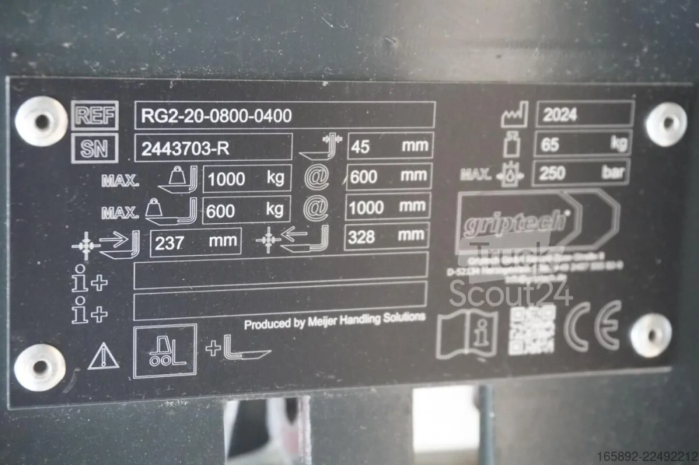 GRIPTECH GRIPTECH RG2-20-0850-0400 - 5