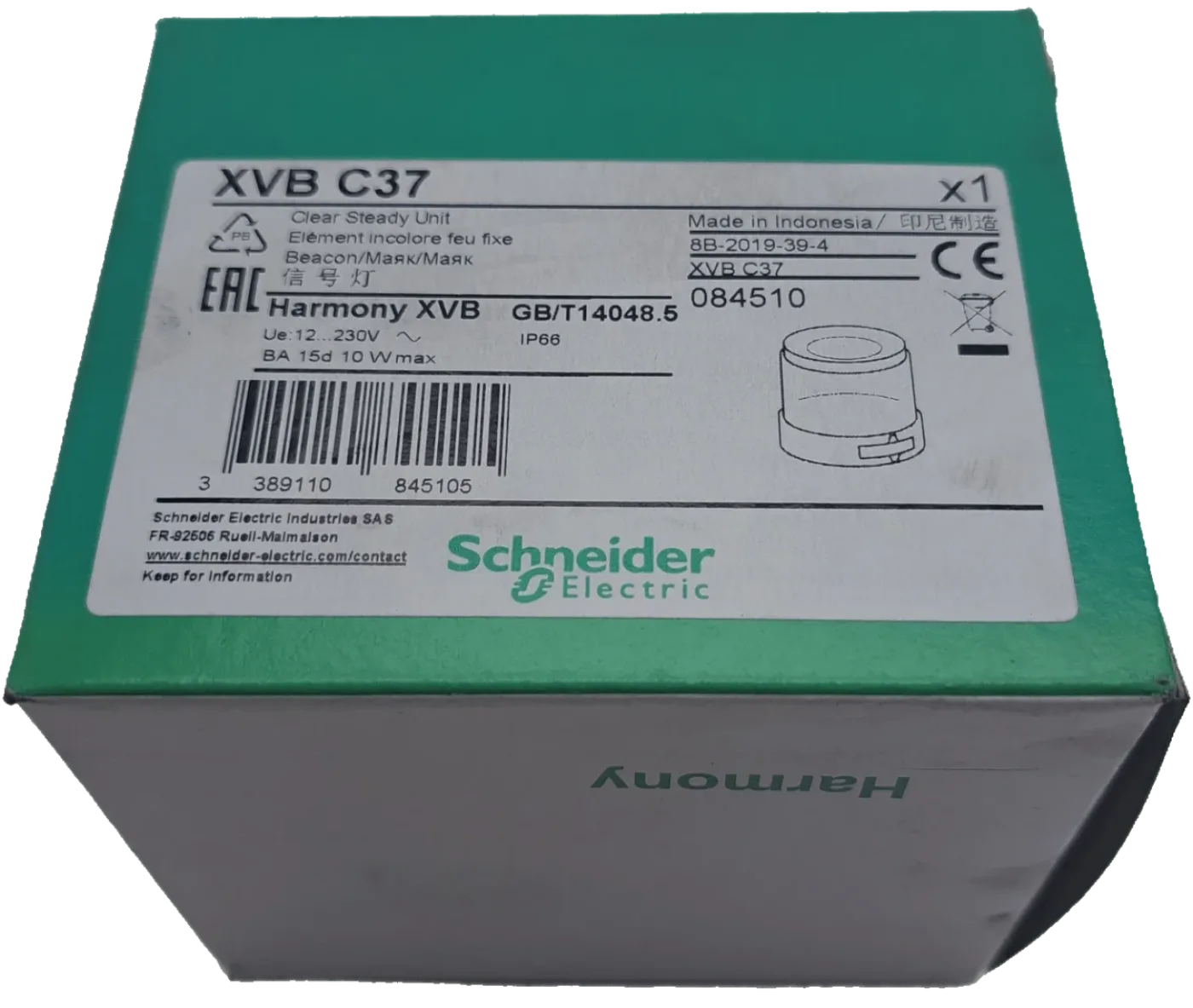 Schneider Elektric XVBC37 Leuchtelement, Dauerlicht, farblos - 6