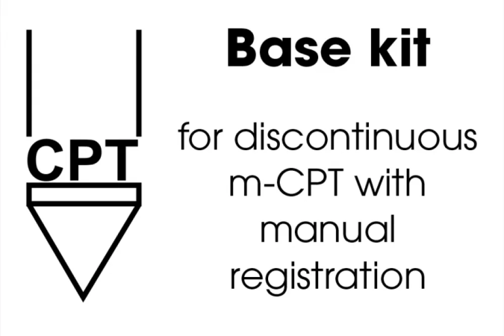 Base Kit for Discontinuous Mechanical CPT with Manual Recording of CPT Data