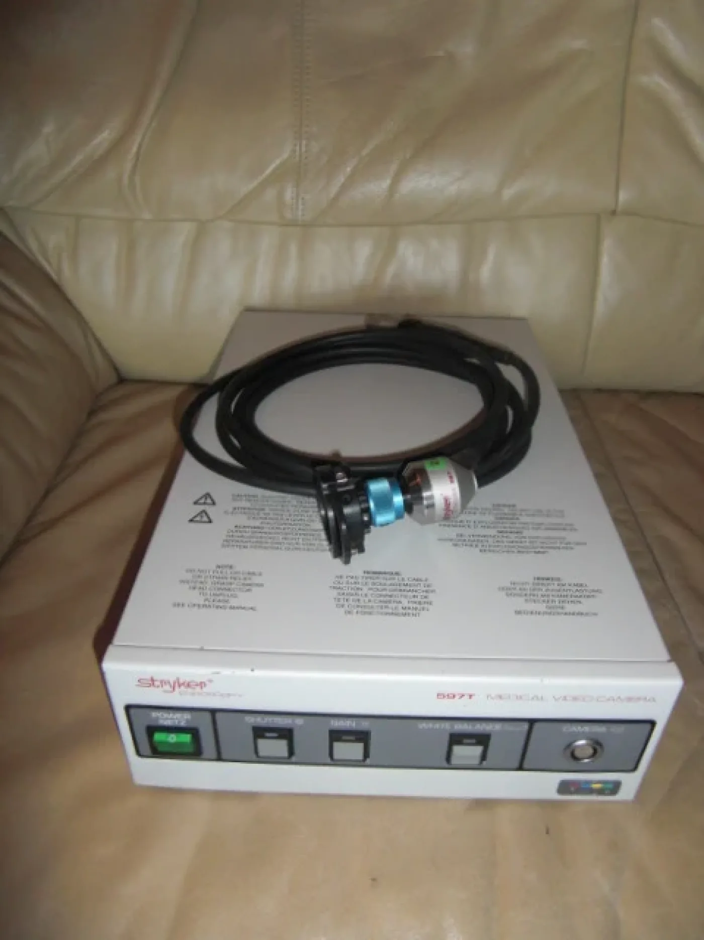 Stryker 597 T Endoskopieaufsatzkamera mit Kabel und Kamerakopf - 1