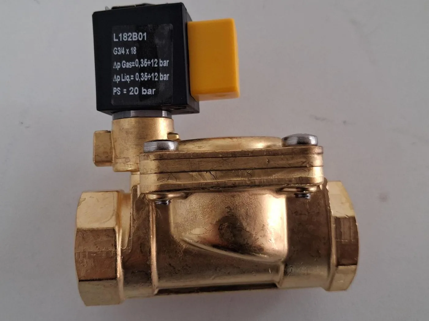 Sirai L182B01 Magnetventil G3/4 Messing - 5