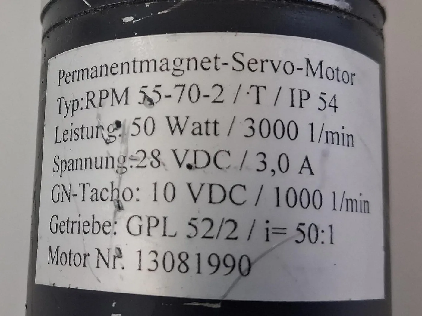 Gysin GPL 052-50:1 Permanentmagnet-Servomotor mit Planetengetriebe - 4