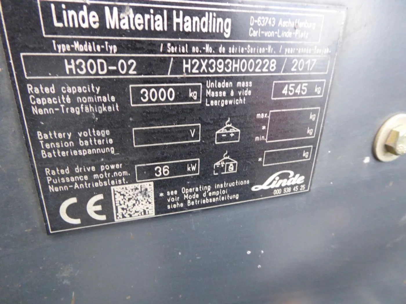 Linde H30D-02 - 2
