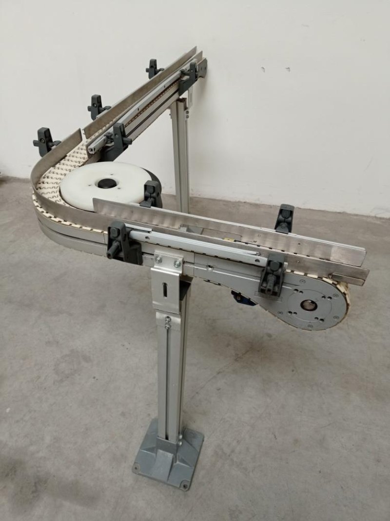 NASTRO TRASPORTATORE A TAPPARELLE CURVO MOTORIZZATO – FLEXLINK