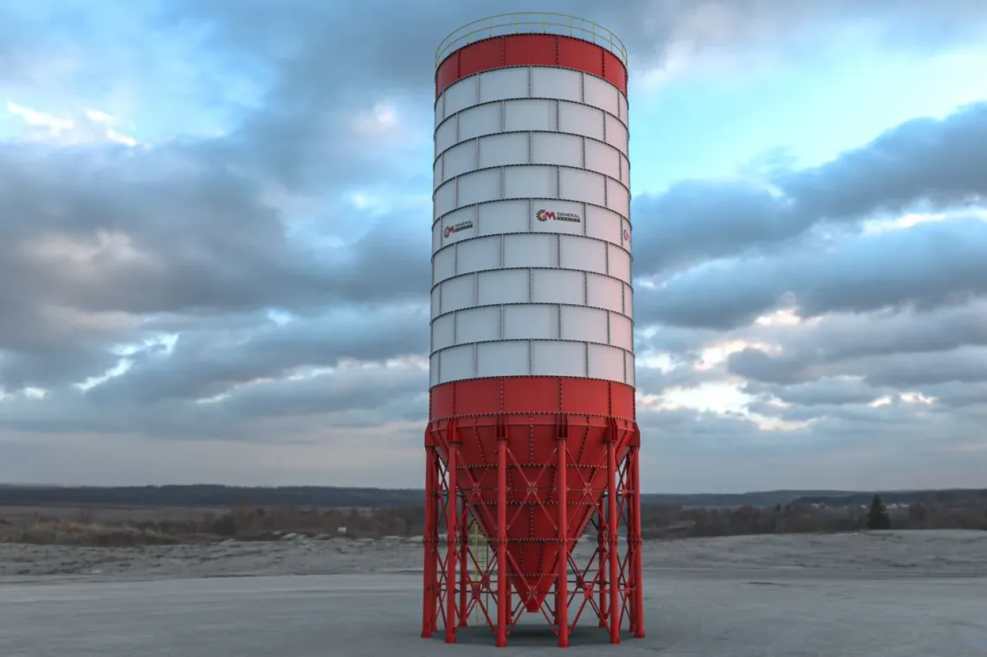 Cement Silo — Bolted & Welded, 30-2500 Ton - 12