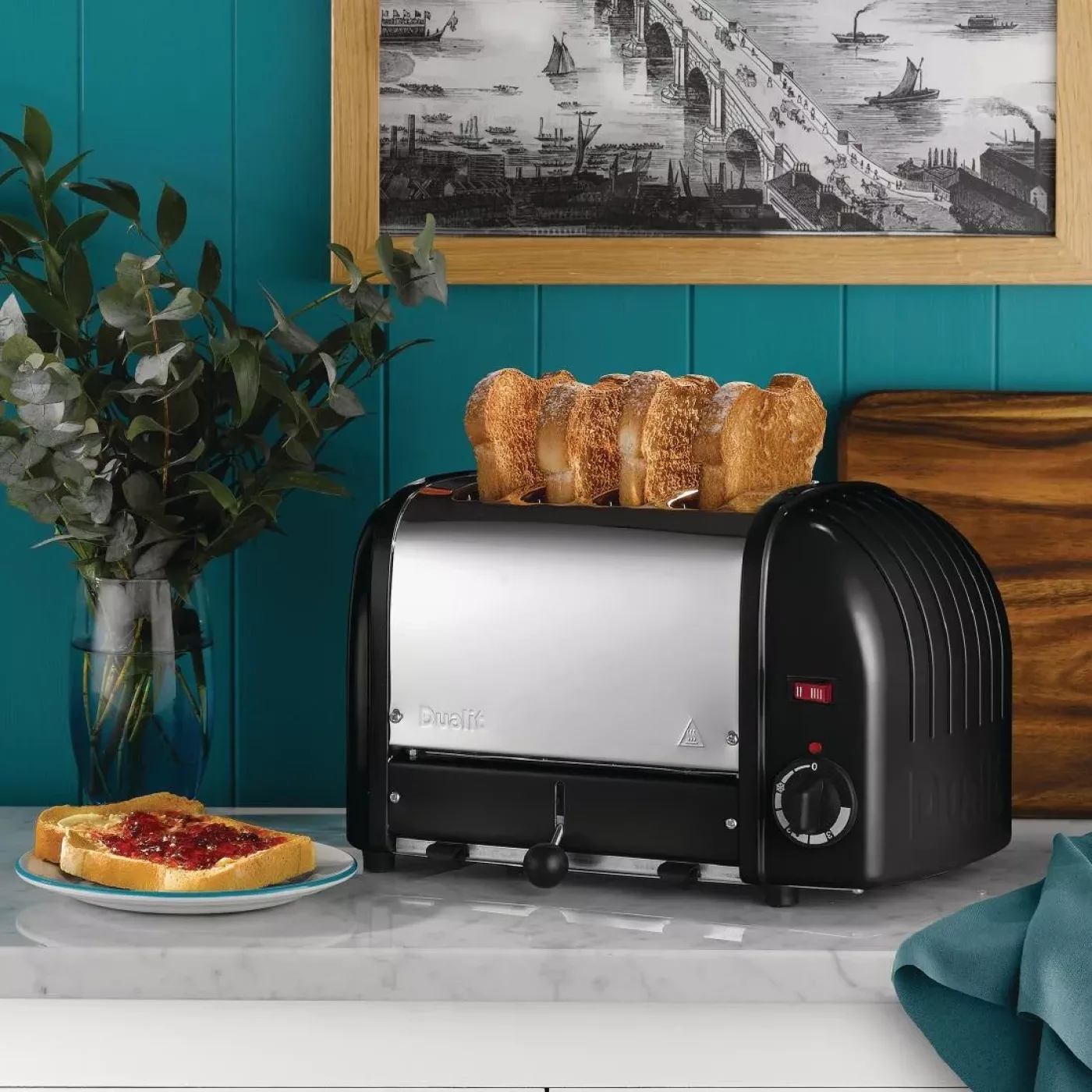 Dualit 4 Slice Vario Toaster Black 40344 - islandcatering - 3