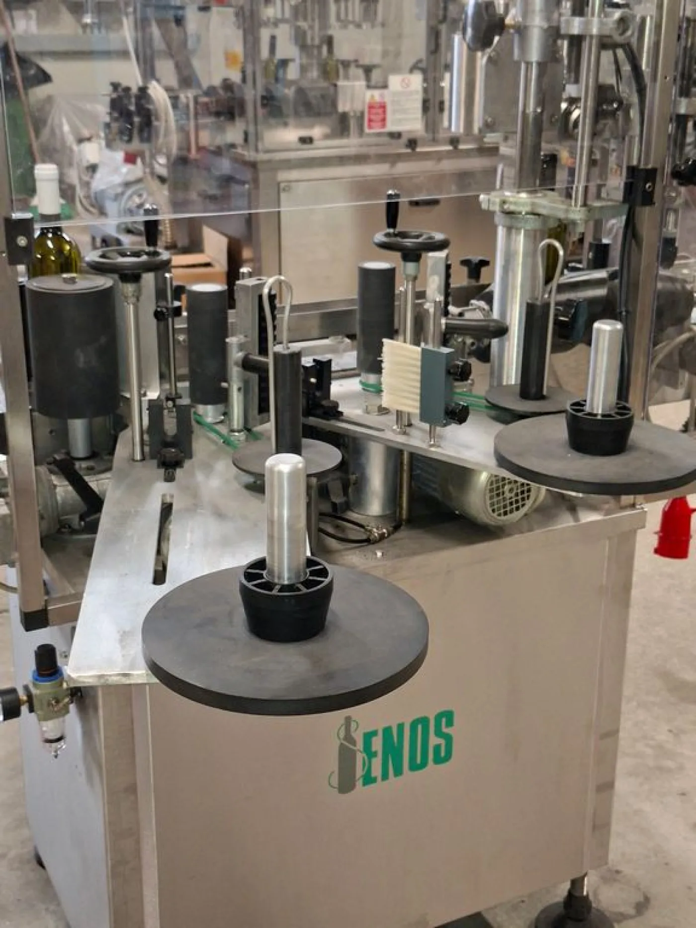 ENOS ADHESIVE LABELLING MACHINE, MODEL PIÙ, WITH 2 STATIONS, SECOND HAND MACHINE - 3