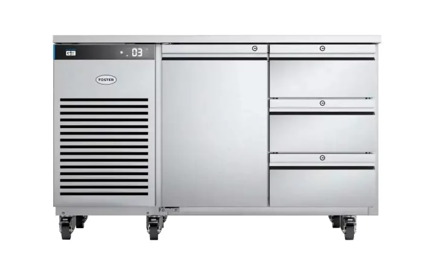 Foster EP1/2H/43-150 EcoPro G3 1 Door & 3 Drawer Refrigerated Counter 280 Litres - islandcatering - 1