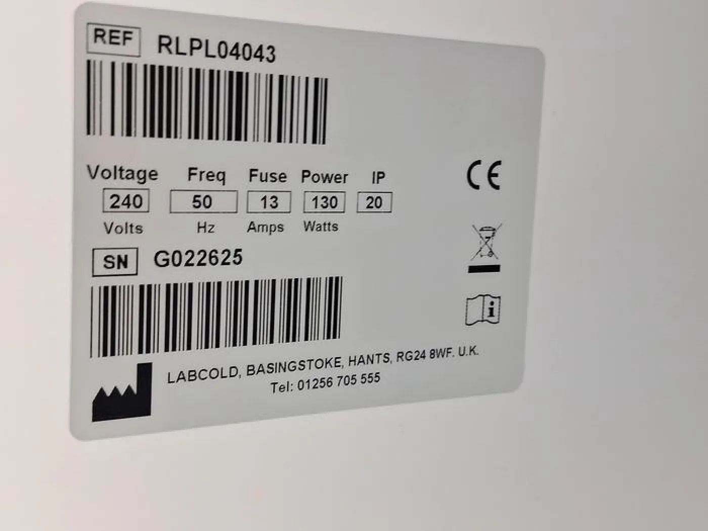 Labcold RLPL04043 Refrigerator - 1
