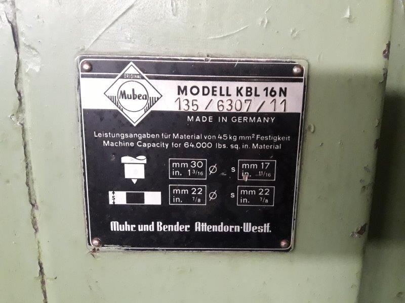 KBL 16 N / 65 to MUBEA / MUHR + BENDER