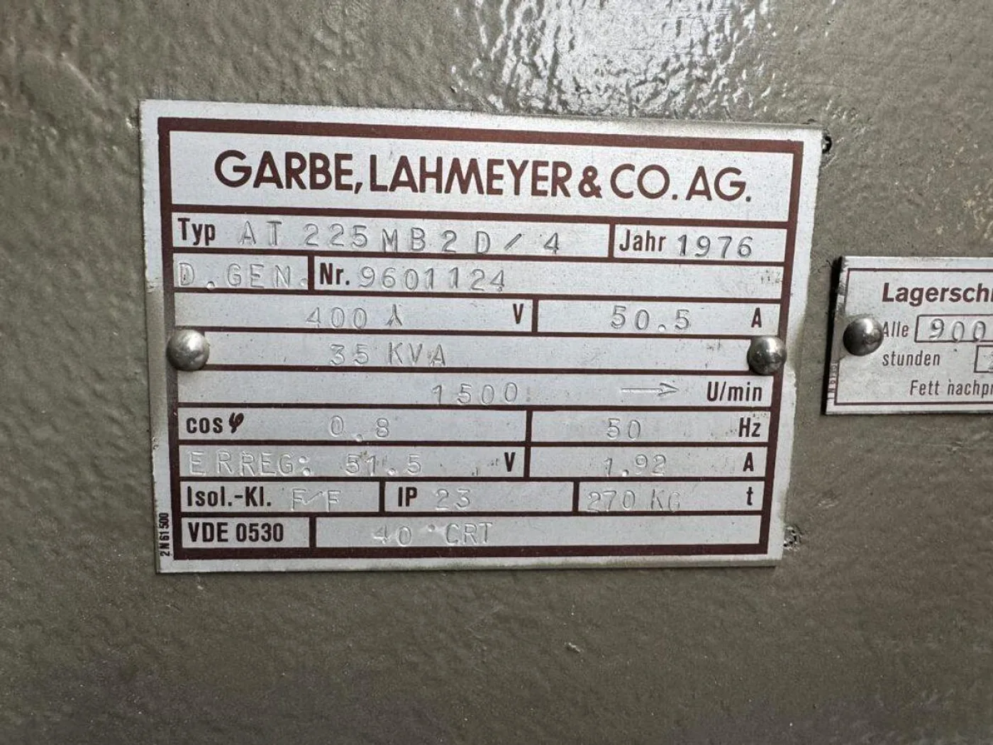 MWM D226-4 / GARBE LAHMEIJER GEN.SET 35 KVA - 8