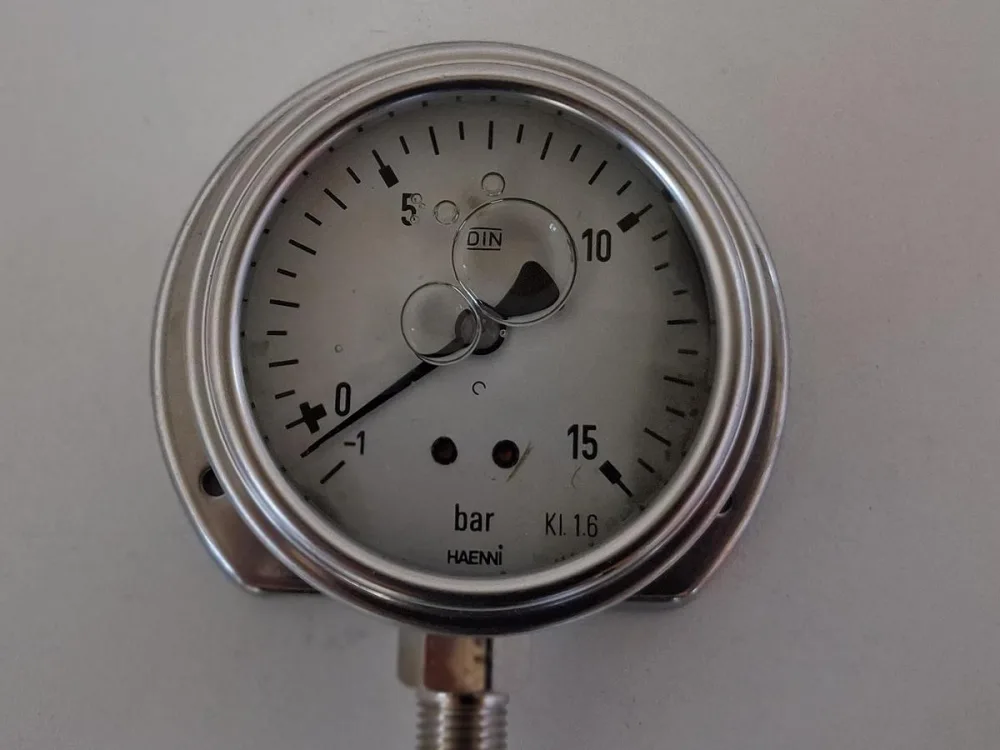 Haenni Druckmanometer -1 bis +15 bar Edelstahl