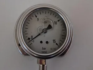 Haenni Druckmanometer -1 bis +15 bar Edelstahl