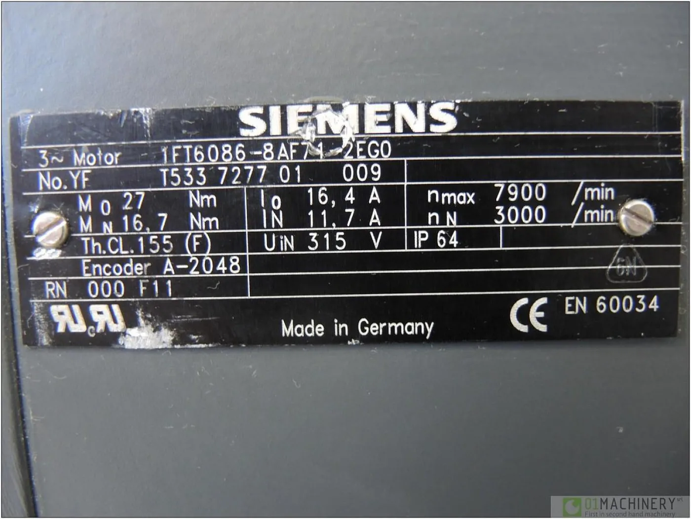 2009 SIEMENS 1FT6086-8AF71-2EG0 AI1346 - 4