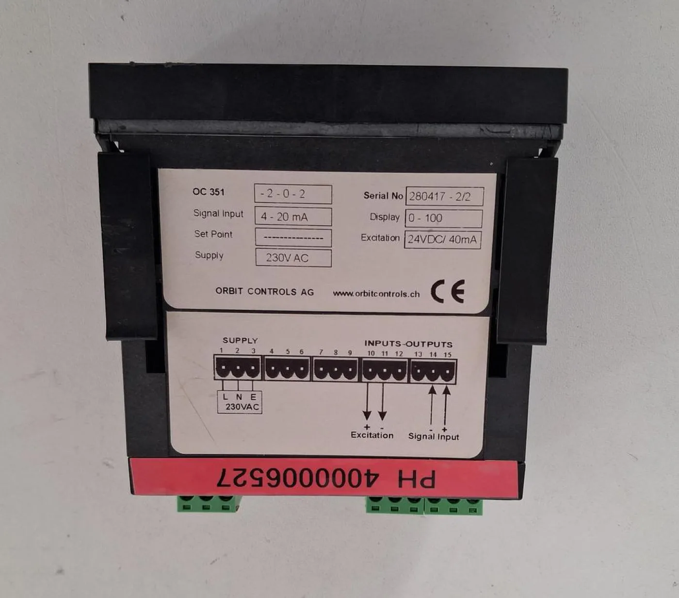 ORBIT CONTROLS OC 351 Digitaler Prozessanzeiger - 3