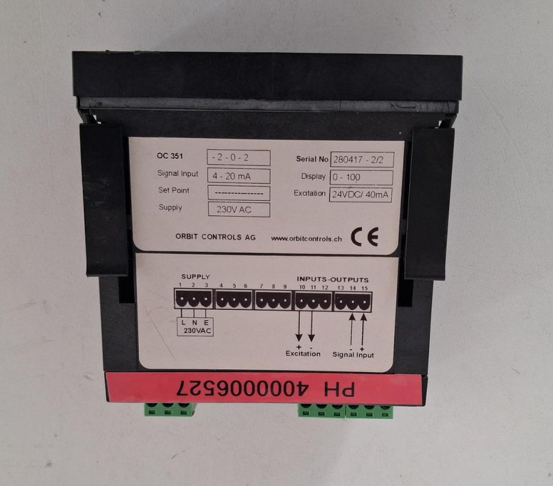 ORBIT CONTROLS OC 351 Digitaler Prozessanzeiger