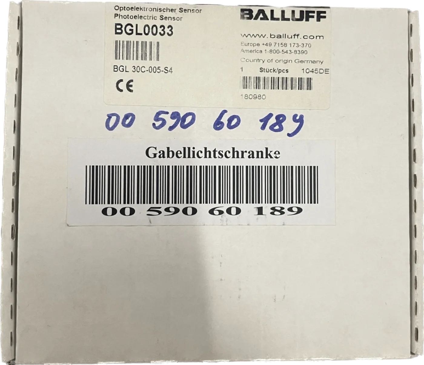 BALLUFF Gabellichtschranken im Metallgehäuse BGL 30C-005-S4 - 1