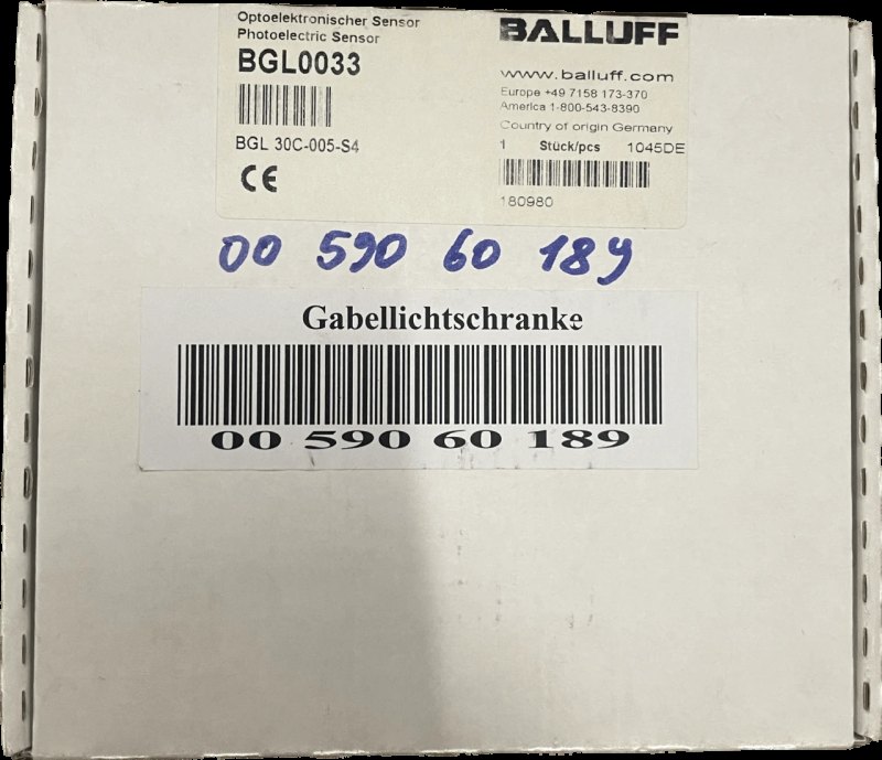 BALLUFF Gabellichtschranken im Metallgehäuse BGL 30C-005-S4