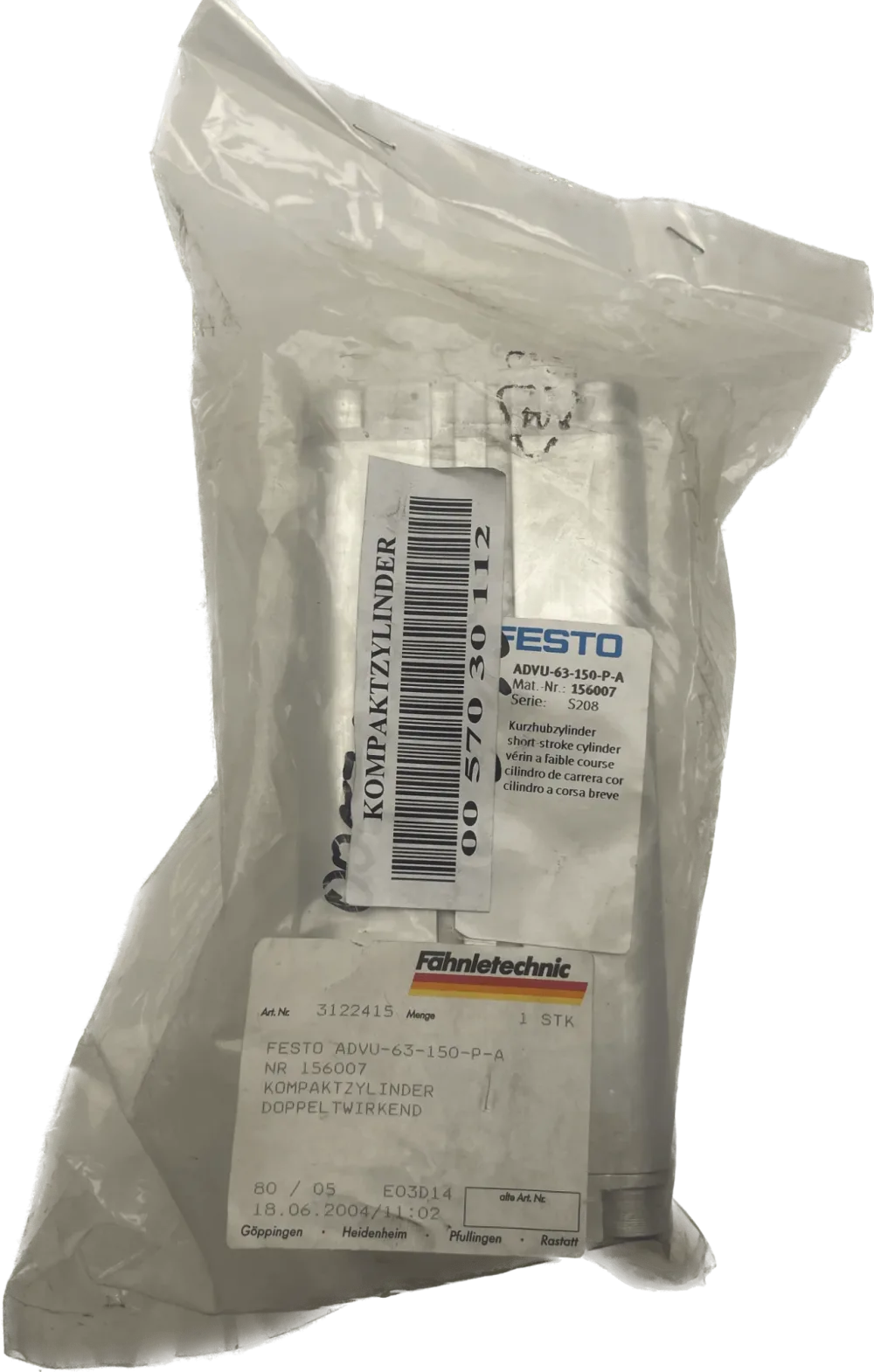 Festo Kompaktzylinder ADVU-63-150-P-A