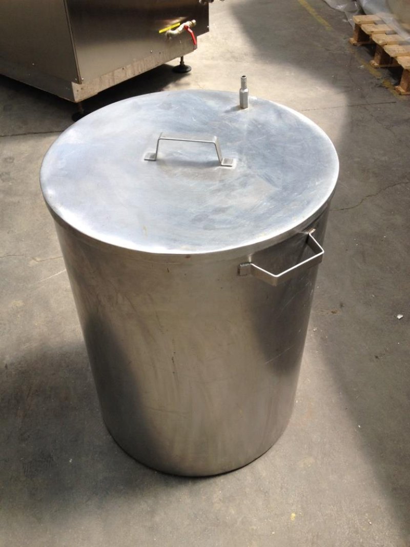 CONTENITORE IN ACCIAIO INOX MOD. 70 LITRI