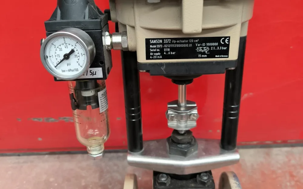 PROPORTIONAL CONTROL VALVE SAMSON 3321 DN25 PN16 WITH PNEUMATIC ACTUATOR 3371