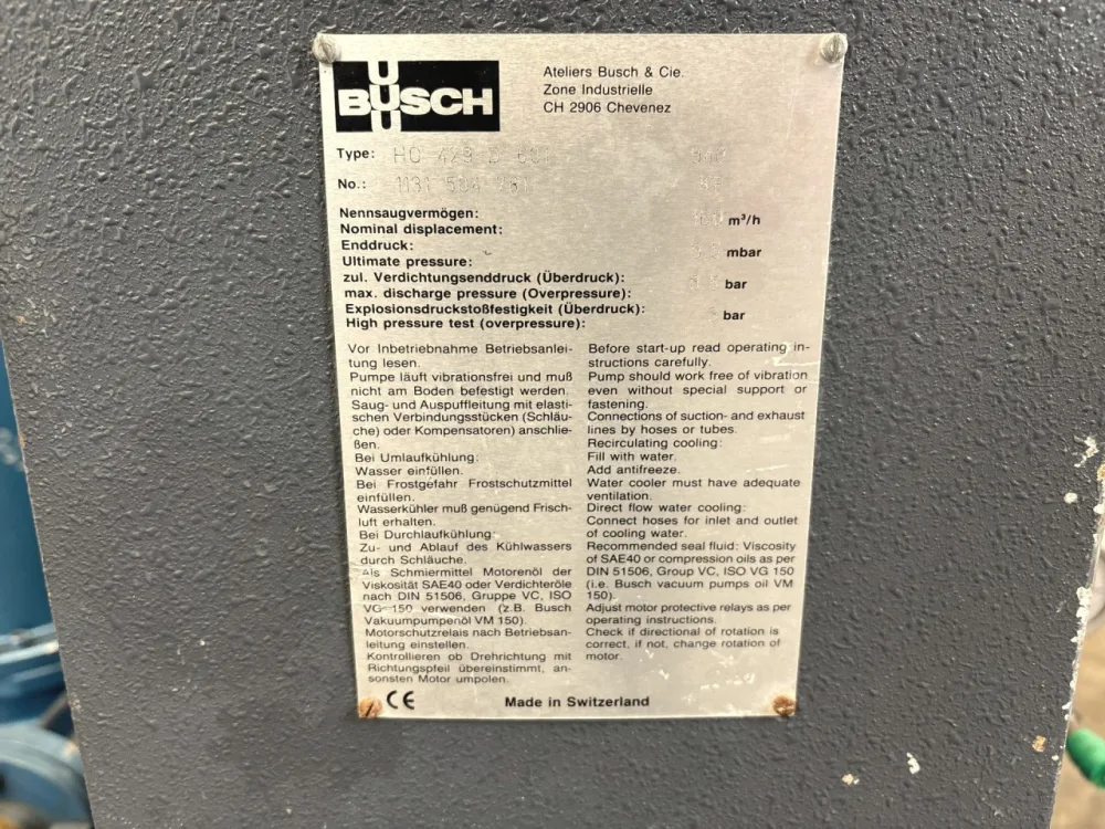 Busch HO-429 D 601 - Vacuum pump