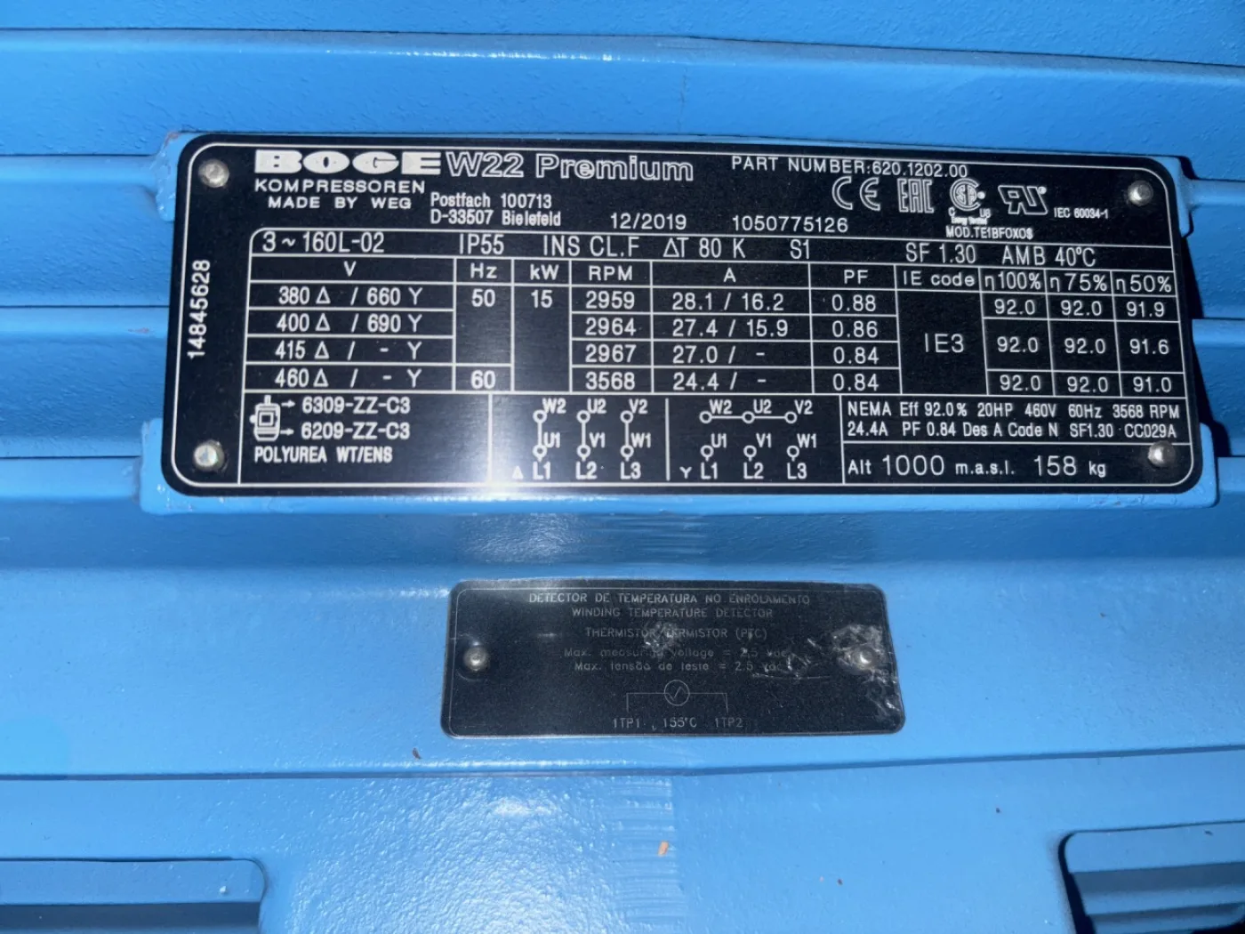 Boge (2x)Air compressor- C15-2LFR-500 - Blower - 4