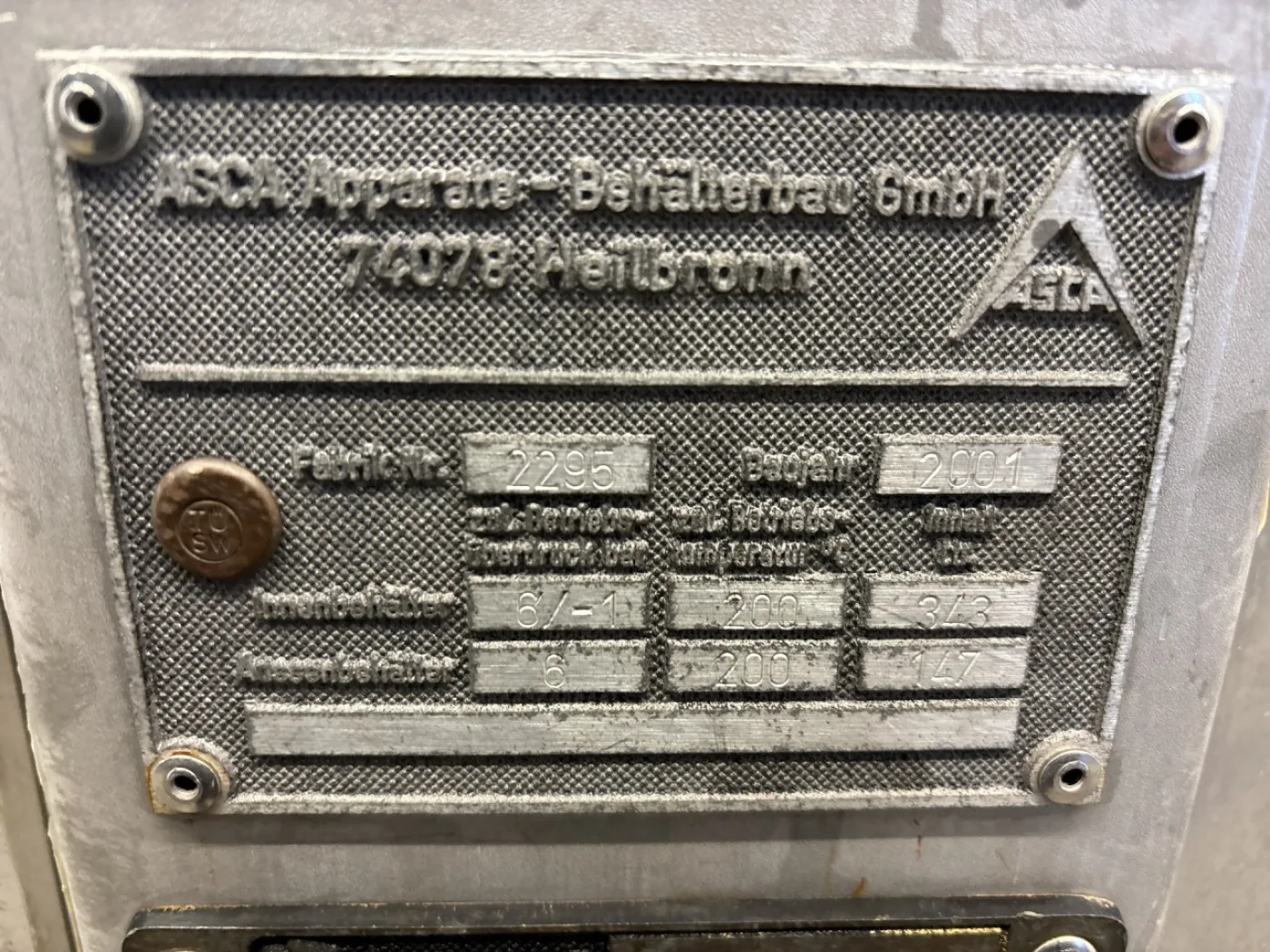 ACSA 340 l - Stainless Steel Reactor - 2
