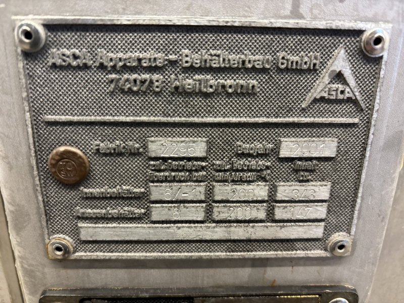 ACSA 340 l - Stainless Steel Reactor
