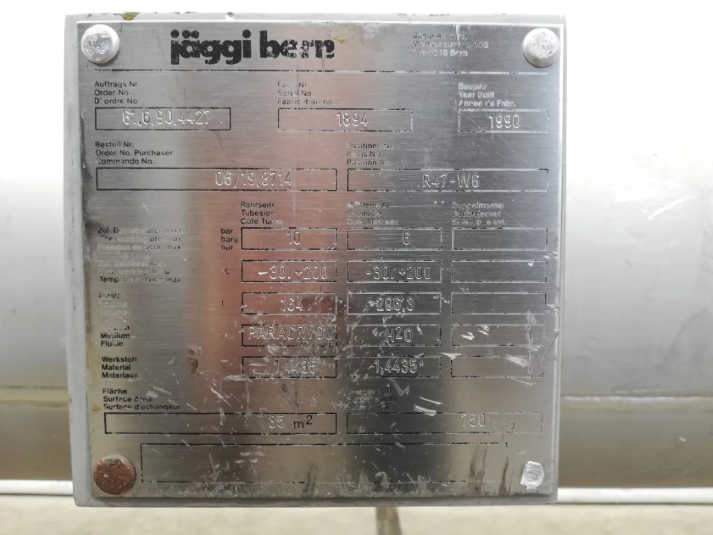 Jaeggi Bern 35 m² - Shell and tube heat exchanger - 8