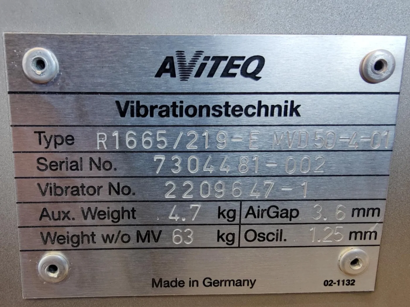 Aviteq R1665 - Vibro feeder - 4
