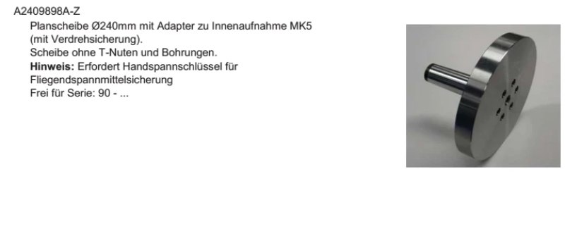 020498 - STUDER Planscheibe Ø240
