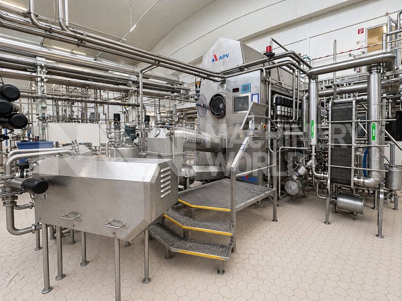 11,000kg per Hour APV HCT3.5 Continuous Butter Churn with APV FMG+ 2-Head Bulk Butter Packer