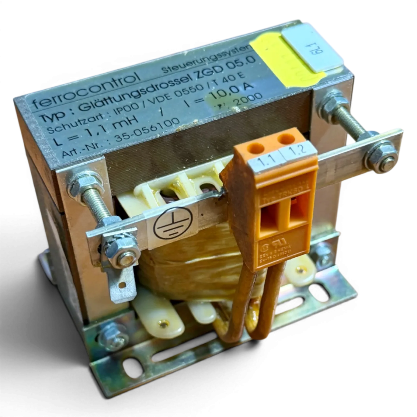 Ferrocontrol Glättungsdrossel ZGD 05.0 Art.-Nr. 35-056100 1,1 mH 10 A für Priess & Horstmann NC CNC Steuerung - 2