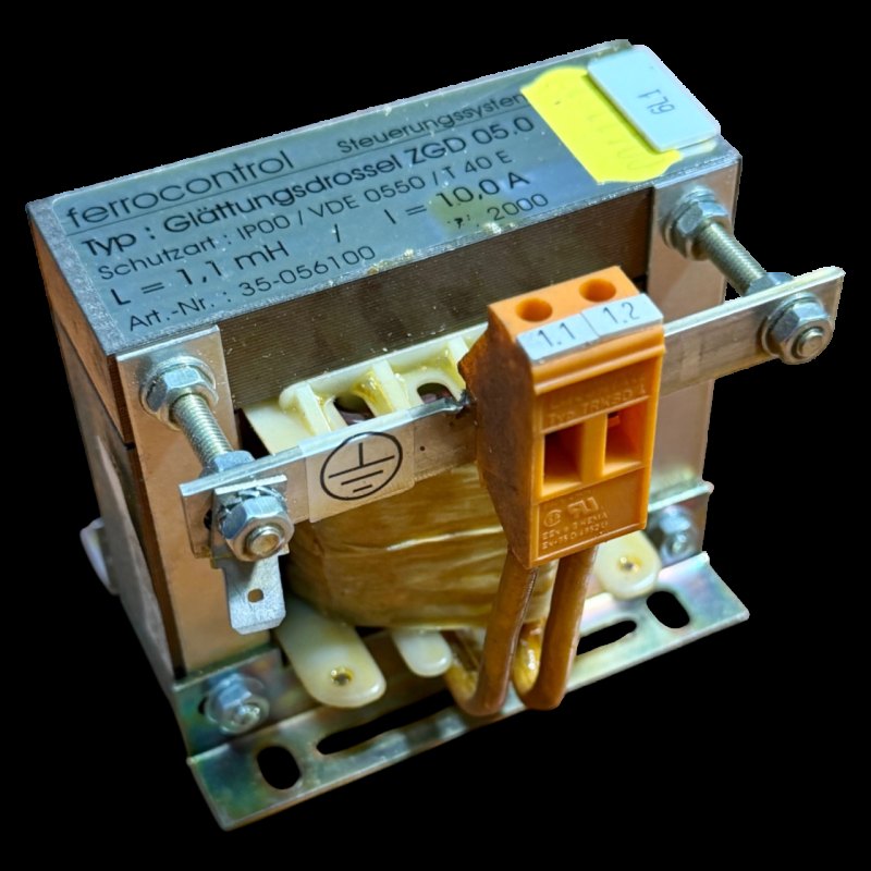 Ferrocontrol Glättungsdrossel ZGD 05.0 Art.-Nr. 35-056100 1,1 mH 10 A für Priess & Horstmann NC CNC Steuerung