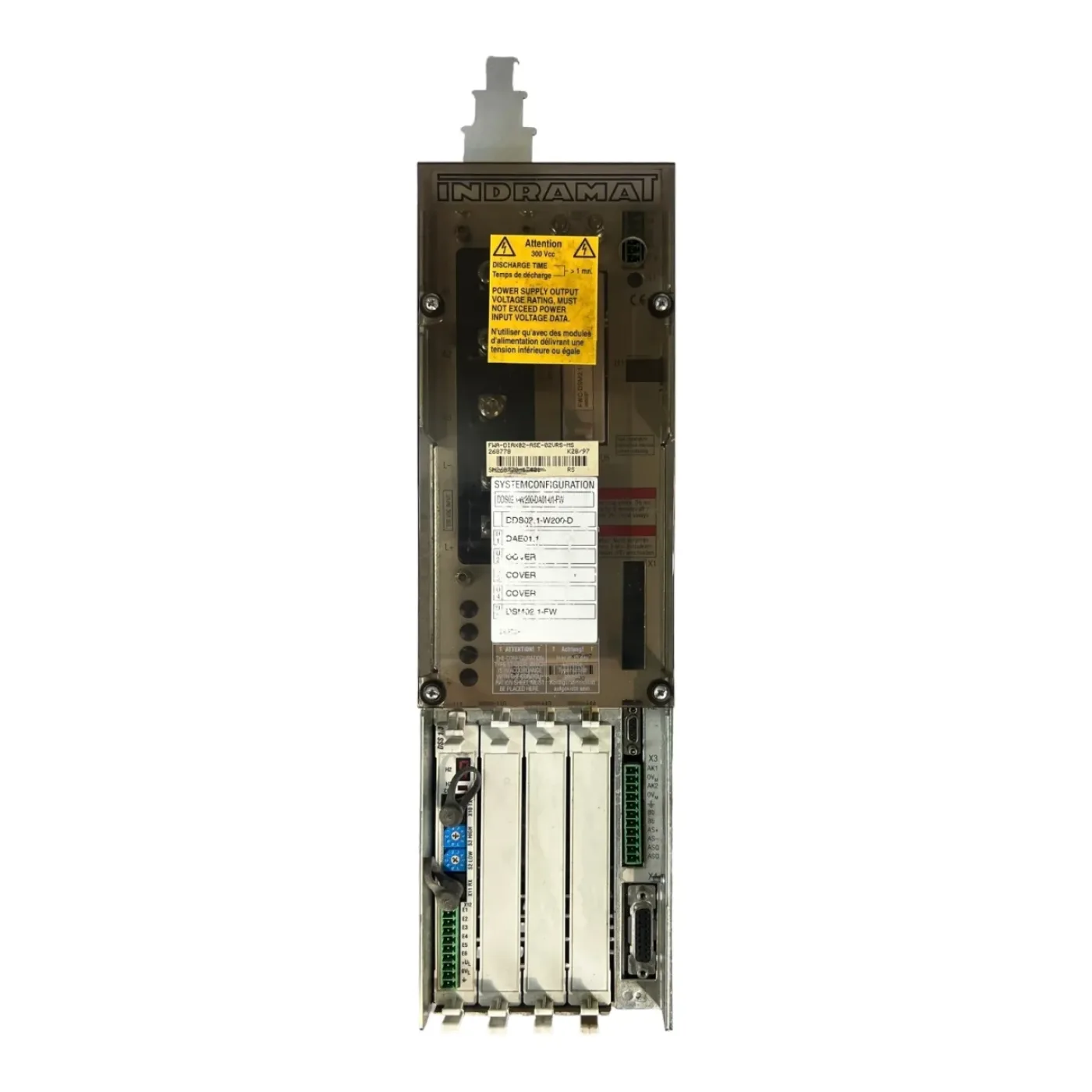 INDRAMAT Bosch Rexroth AC Servo DDS02.1-W200-D DAE0 1.1 Art.-Nr. DDS02.1-W200-D DAE0 1.1 DSM02 1-FW - 1